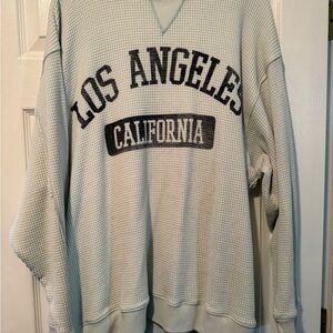 American Eagle Outfitters Crewneck - light blue with navy